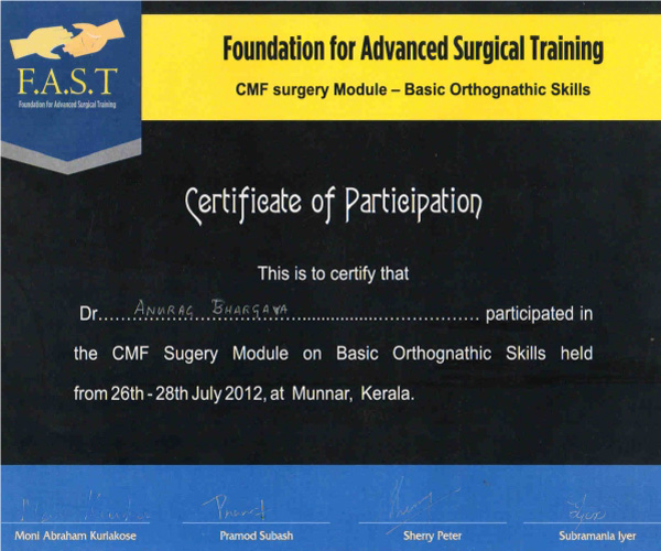foundation for advanced surgical training- cmf surgery module- basic orthognathic skills